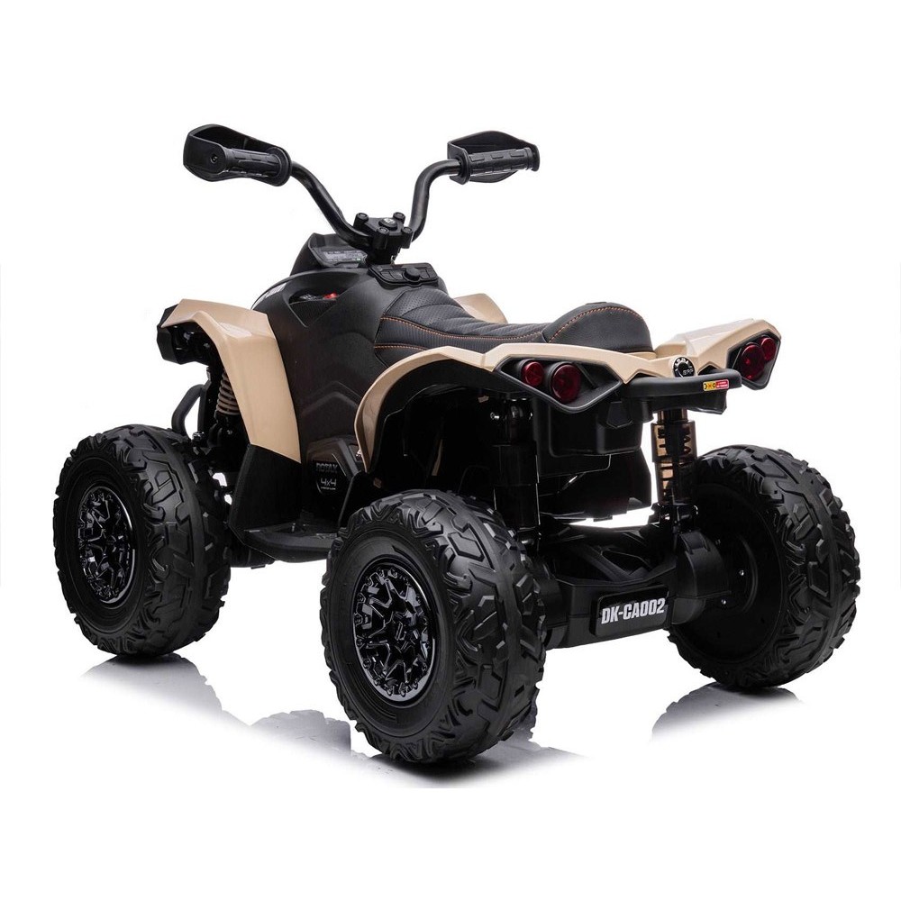 JOKO Elektrická štvorkolka Off-road CAN-AM 24V 200W, penové kolesá, kožené sedadlo, béžová