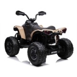 JOKO Elektrická štvorkolka Off-road CAN-AM 24V 200W, penové kolesá, kožené sedadlo, béžová