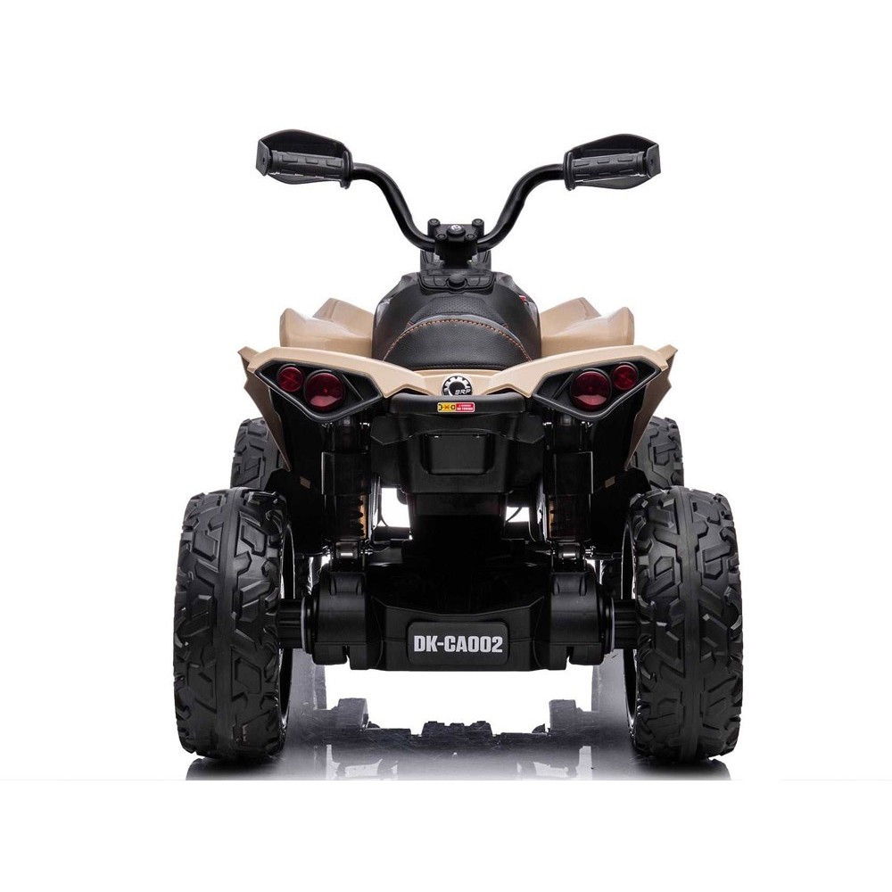 JOKO Elektrická štvorkolka Off-road CAN-AM 24V 200W, penové kolesá, kožené sedadlo, béžová