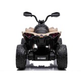 JOKO Elektrická štvorkolka Off-road CAN-AM 24V 200W, penové kolesá, kožené sedadlo, béžová