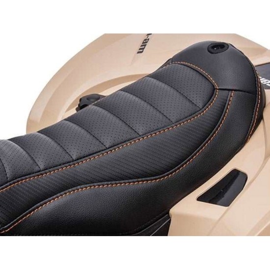 JOKO Elektrická štvorkolka Off-road CAN-AM 24V 200W, penové kolesá, kožené sedadlo, béžová