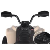 JOKO Elektrická štvorkolka Off-road CAN-AM 24V 200W, penové kolesá, kožené sedadlo, béžová