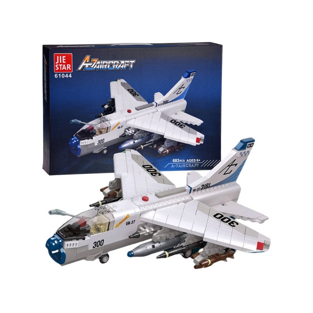 JOKO Technická Stavebnica 683ks Útočné Nadzvukové Lietadlo LTV A-7 Corsair II 32cm