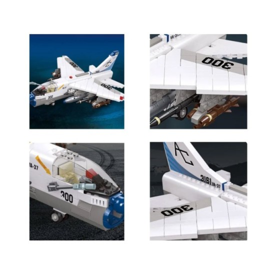 JOKO Technická Stavebnica 683ks Útočné Nadzvukové Lietadlo LTV A-7 Corsair II 32cm