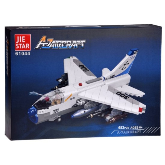 JOKO Technická Stavebnica 683ks Útočné Nadzvukové Lietadlo LTV A-7 Corsair II 32cm