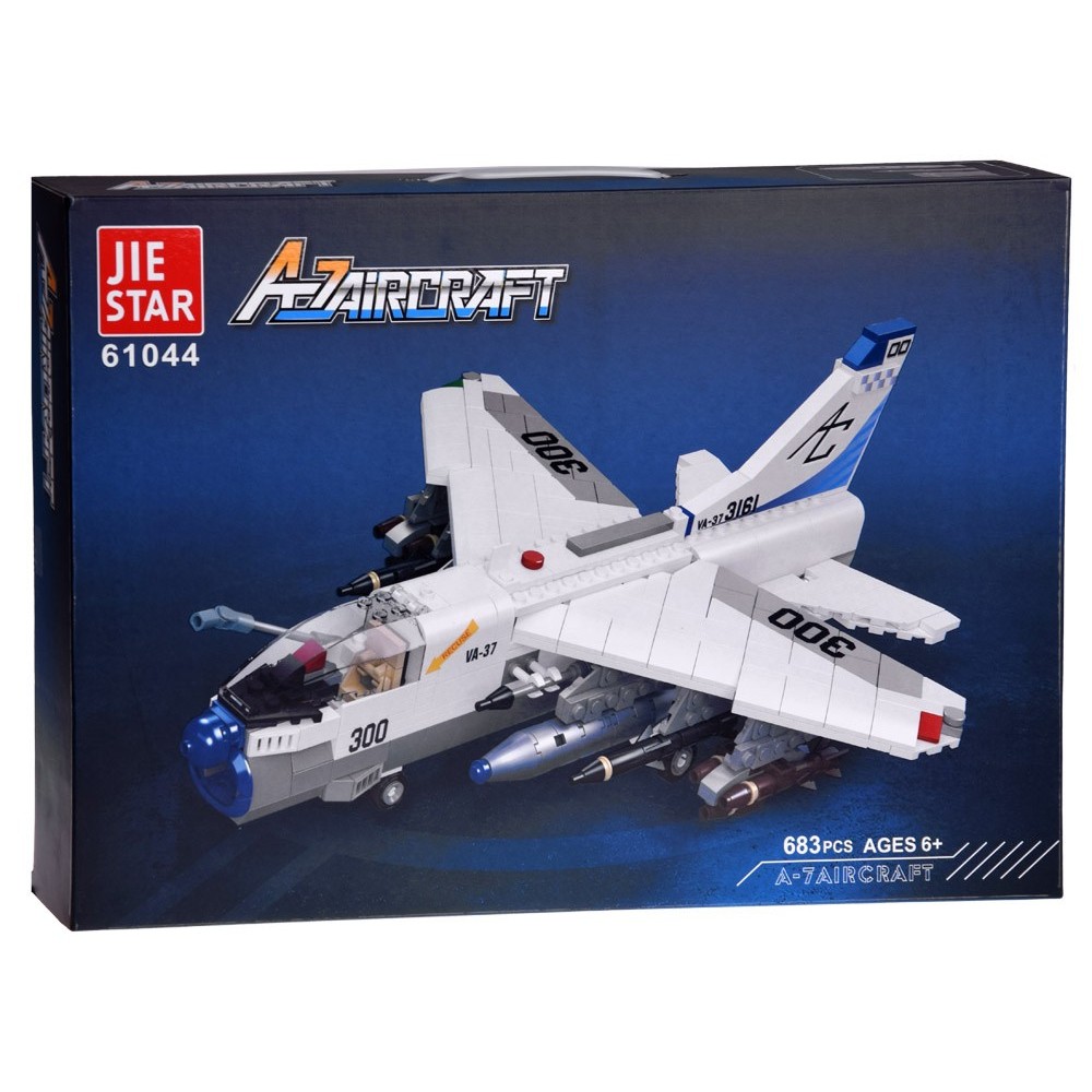 JOKO Technická Stavebnica 683ks Útočné Nadzvukové Lietadlo LTV A-7 Corsair II 32cm