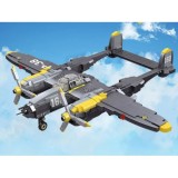 JOKO Technická Stavebnica Vojenské Lietadlo 45cm Lockheed P-38 Lightning Blesk 937ks