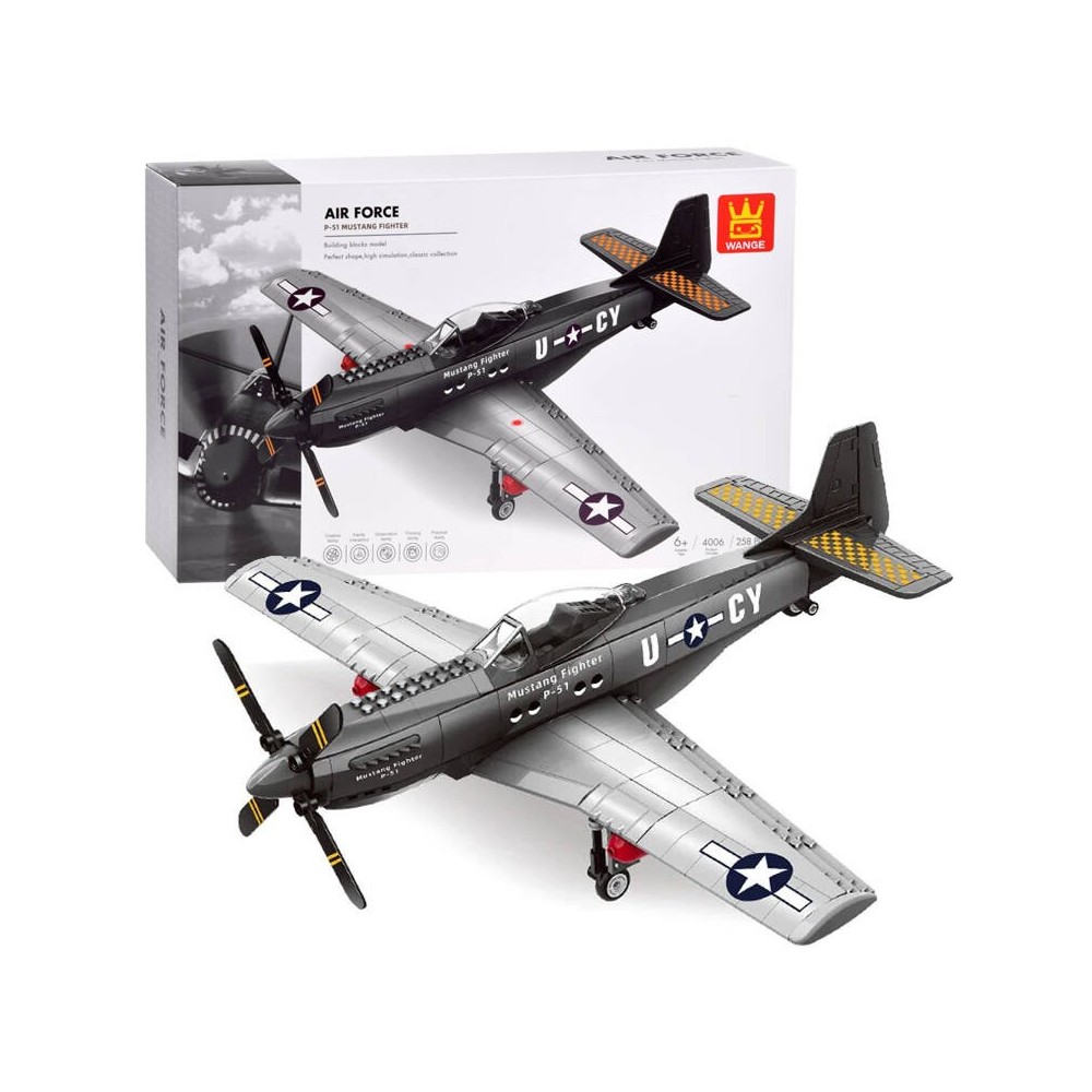 JOKO Technická Stavebnica Bojové Lietadlo Mustang P-51 258ks 37,5cm