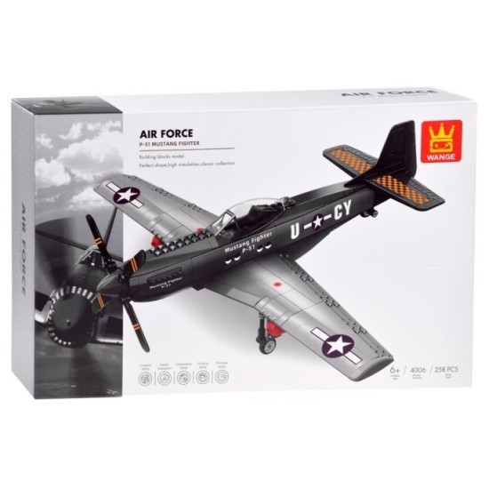JOKO Technická Stavebnica Bojové Lietadlo Mustang P-51 258ks 37,5cm