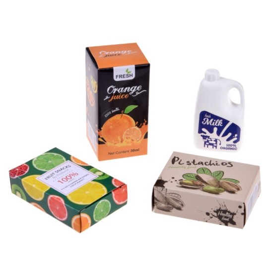 JOKO Mini Obchod Market s pokladňou na batérie, čitačkou kariet, skenerom + nákupný košík s potravinami