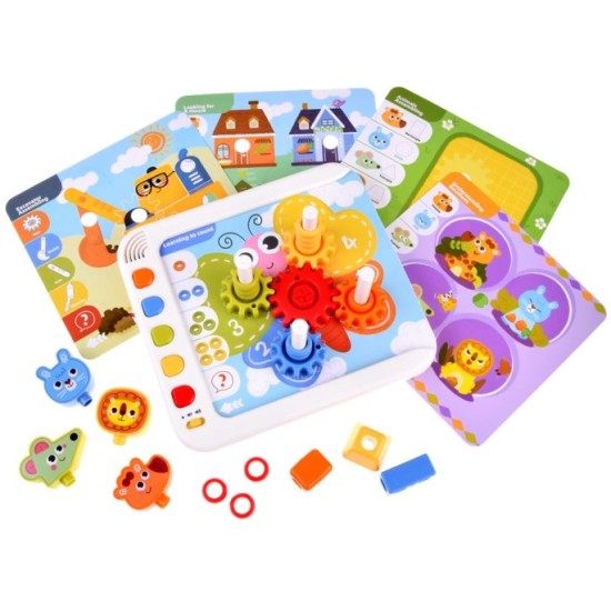 HOLA Toys Interkatívny Vzdelávací Panel na batérie so zvukom + kocky