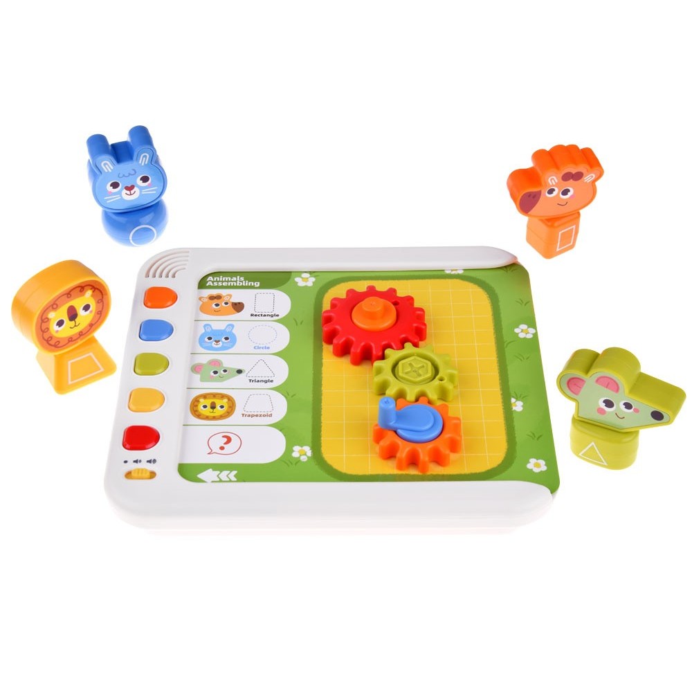 HOLA Toys Interkatívny Vzdelávací Panel na batérie so zvukom + kocky