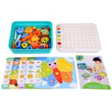 HOLA Toys Interkatívny Vzdelávací Panel na batérie so zvukom + kocky
