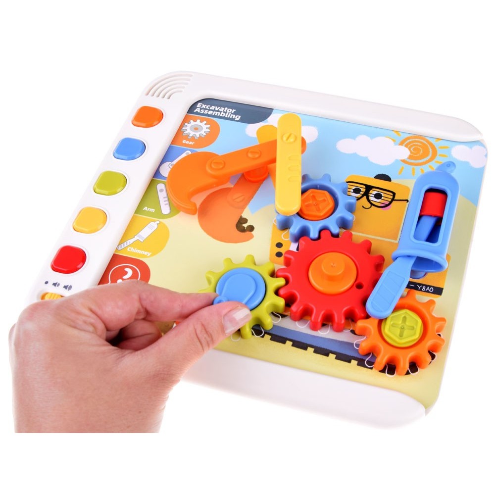 HOLA Toys Interkatívny Vzdelávací Panel na batérie so zvukom + kocky