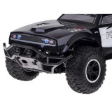 JOKO Veľké RC Policajné auto Monster Truck na diaľkové ovládanie so svetlom 45cm, čierne