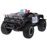 JOKO Veľké RC Policajné auto Monster Truck na diaľkové ovládanie so svetlom 45cm, čierne