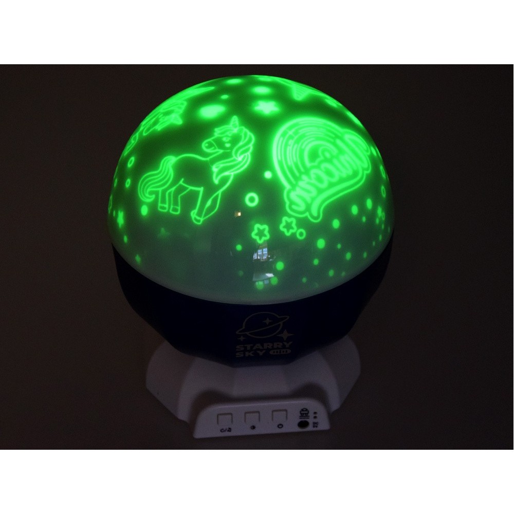 JOKO Detský Projektor Lampa 3 motívy, Jednorožce, Dinosaury