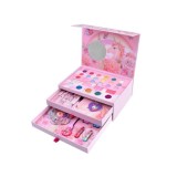 JOKO Detský Kozmetický Kufrík Jednorožec + Make Up sada + KORÁLKY