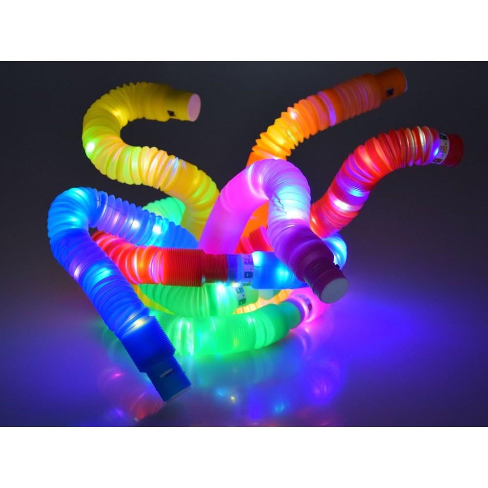 JOKO Sada Veľké Svetelné trubice POP TUBE senzorické trubice TUBA LED 65cm 12ks