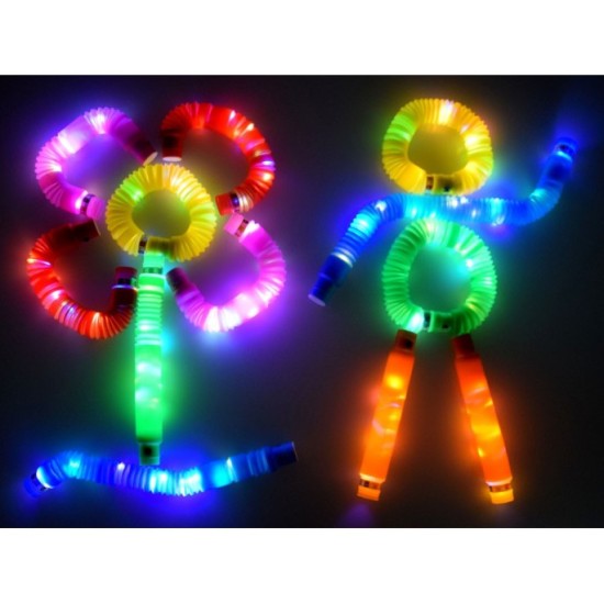 JOKO Sada Veľké Svetelné trubice POP TUBE senzorické trubice TUBA LED 65cm 12ks