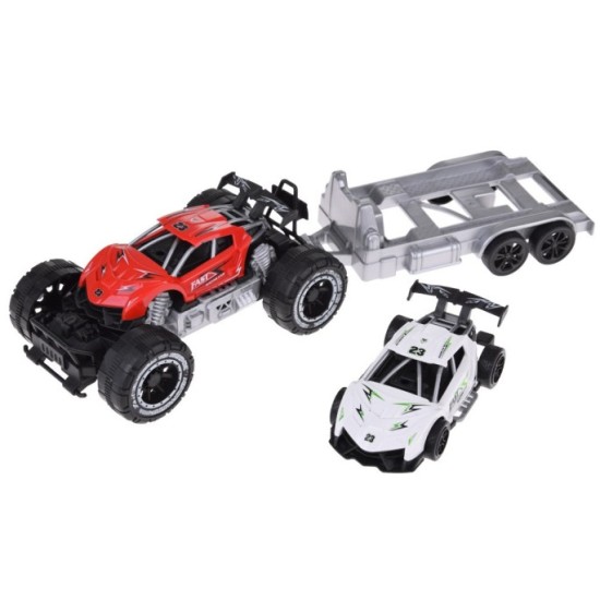 JOKO Sada Terénne Auto Off-Road s Odťahovkou + Športové auto 2v1