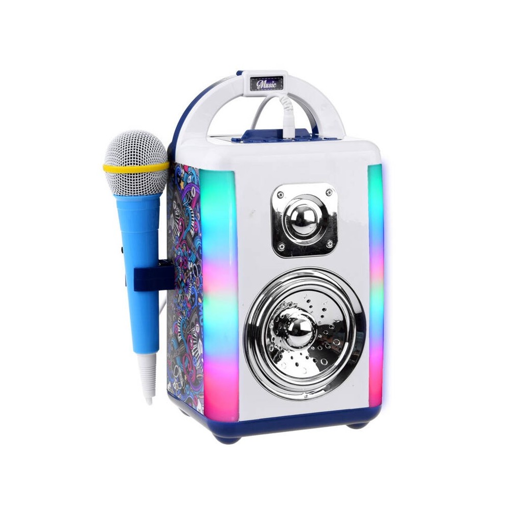 JOKO Disco Bezdrôtový Reproduktor pre deti s LED svetlom a Nahrávním + Mikrofón + Bluetooth a MP3