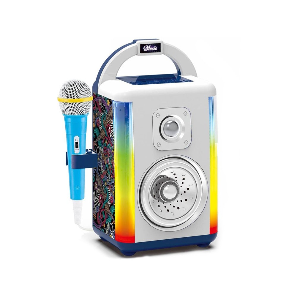 JOKO Disco Bezdrôtový Reproduktor pre deti s LED svetlom a Nahrávním + Mikrofón + Bluetooth a MP3
