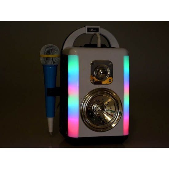 JOKO Disco Bezdrôtový Reproduktor pre deti s LED svetlom a Nahrávním + Mikrofón + Bluetooth a MP3