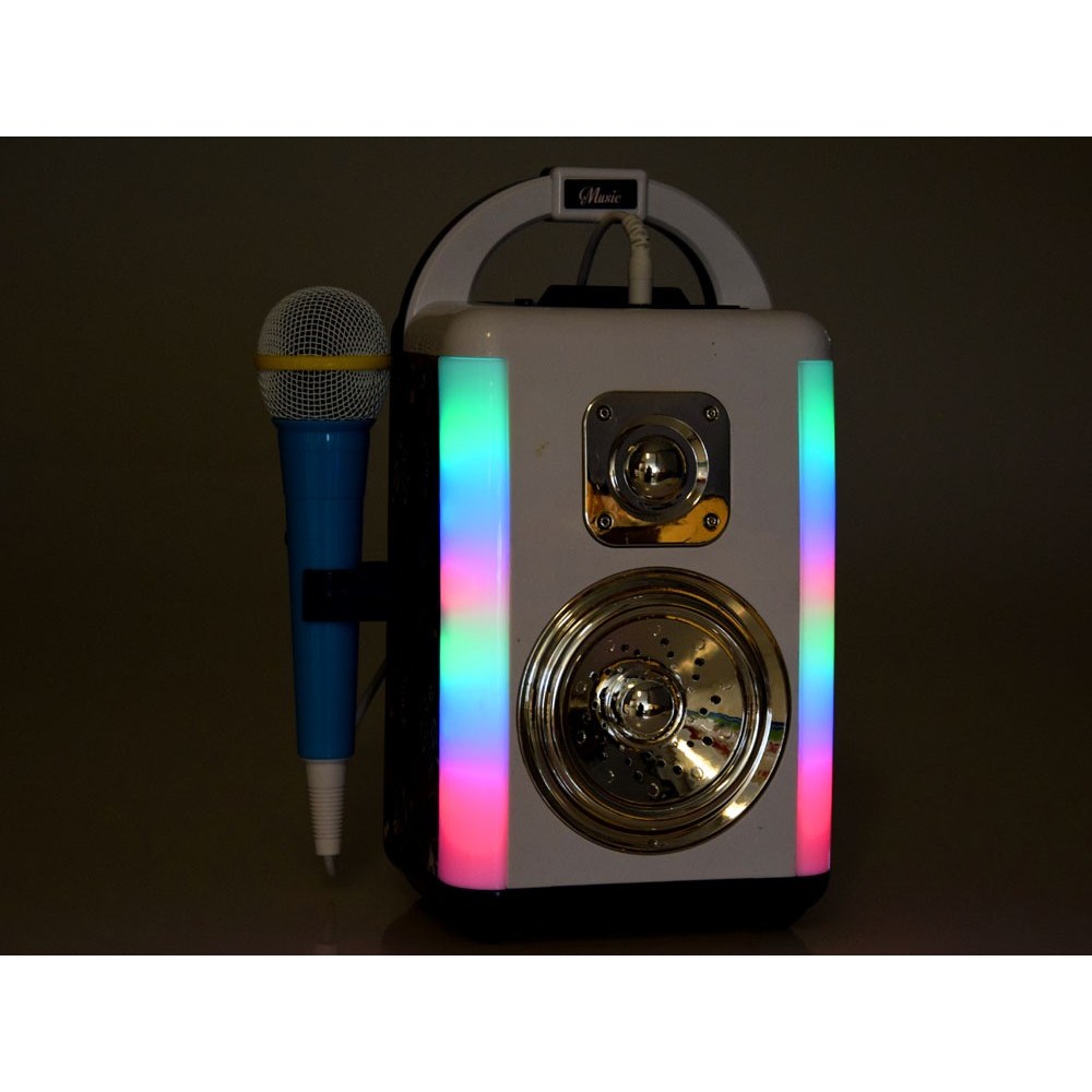 JOKO Disco Bezdrôtový Reproduktor pre deti s LED svetlom a Nahrávním + Mikrofón + Bluetooth a MP3
