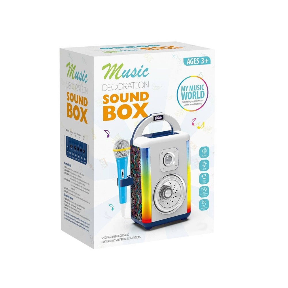 JOKO Disco Bezdrôtový Reproduktor pre deti s LED svetlom a Nahrávním + Mikrofón + Bluetooth a MP3