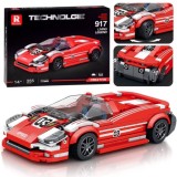 JOKO Technická stavebnica Športové auto 917, kocky 355ks, červené