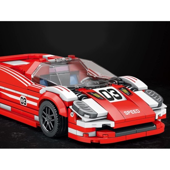 JOKO Technická stavebnica Športové auto 917, kocky 355ks, červené