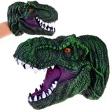 JOKO Ručná Bábková Hlava Dinosaura Dinosaurux T-REX, Rukavica, zelená