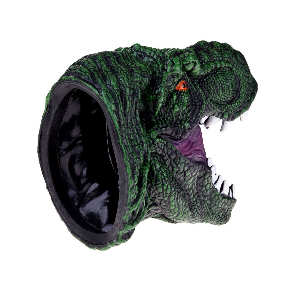 JOKO Ručná Bábková Hlava Dinosaura Dinosaurux T-REX, Rukavica, zelená
