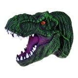 JOKO Ručná Bábková Hlava Dinosaura Dinosaurux T-REX, Rukavica, zelená