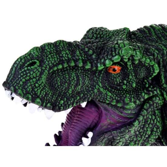 JOKO Ručná Bábková Hlava Dinosaura Dinosaurux T-REX, Rukavica, zelená