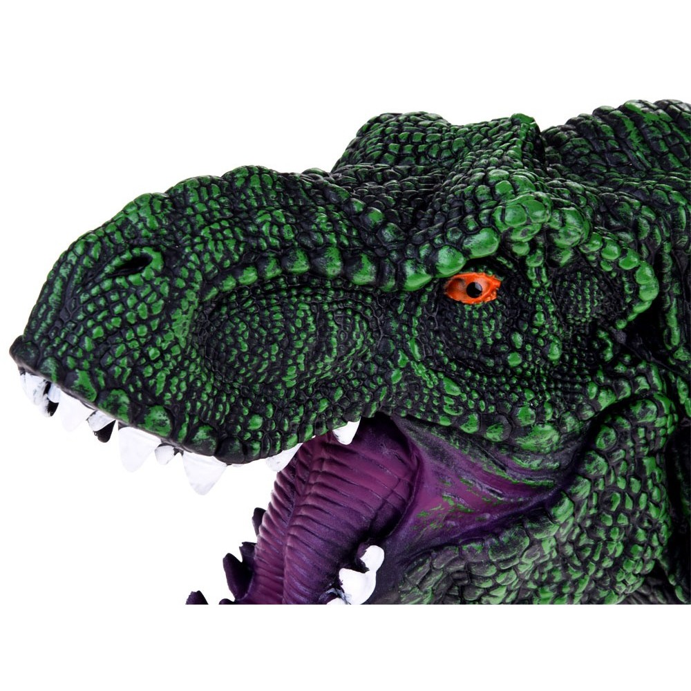 JOKO Ručná Bábková Hlava Dinosaura Dinosaurux T-REX, Rukavica, zelená