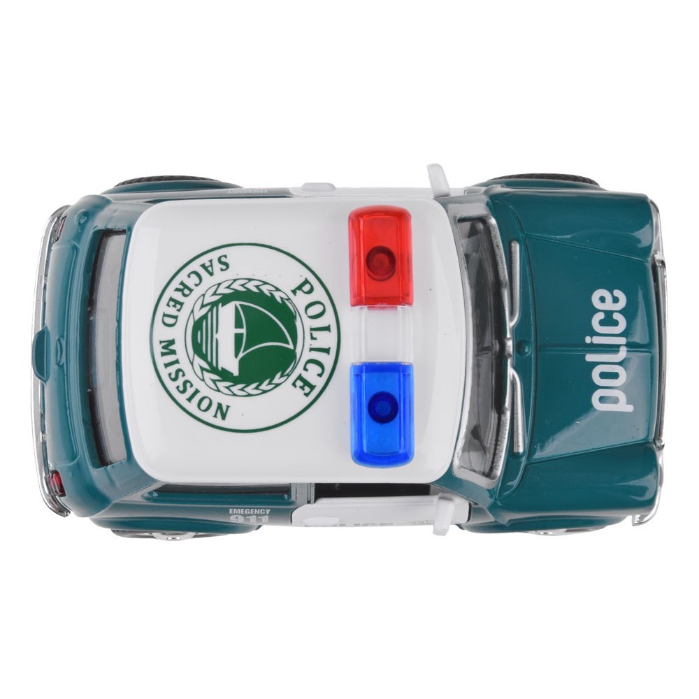 JOKO Retro Kovové Policajné Auto s otváracími dveramiPolice car, metal, opening doors 1:38 ZA4776