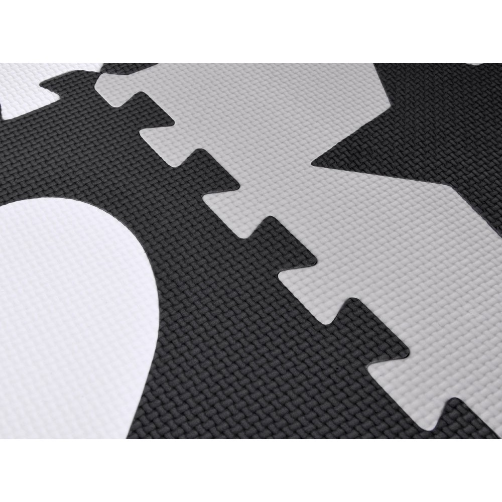 JOKO Detské Penové Puzzle 16ks, Penová ohrádka 2v1, čierno-biela