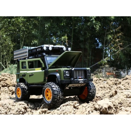 JOKO Kovové Auto Jeep Terénny s LED Svetlom a Zvukmi 1:24, zelený