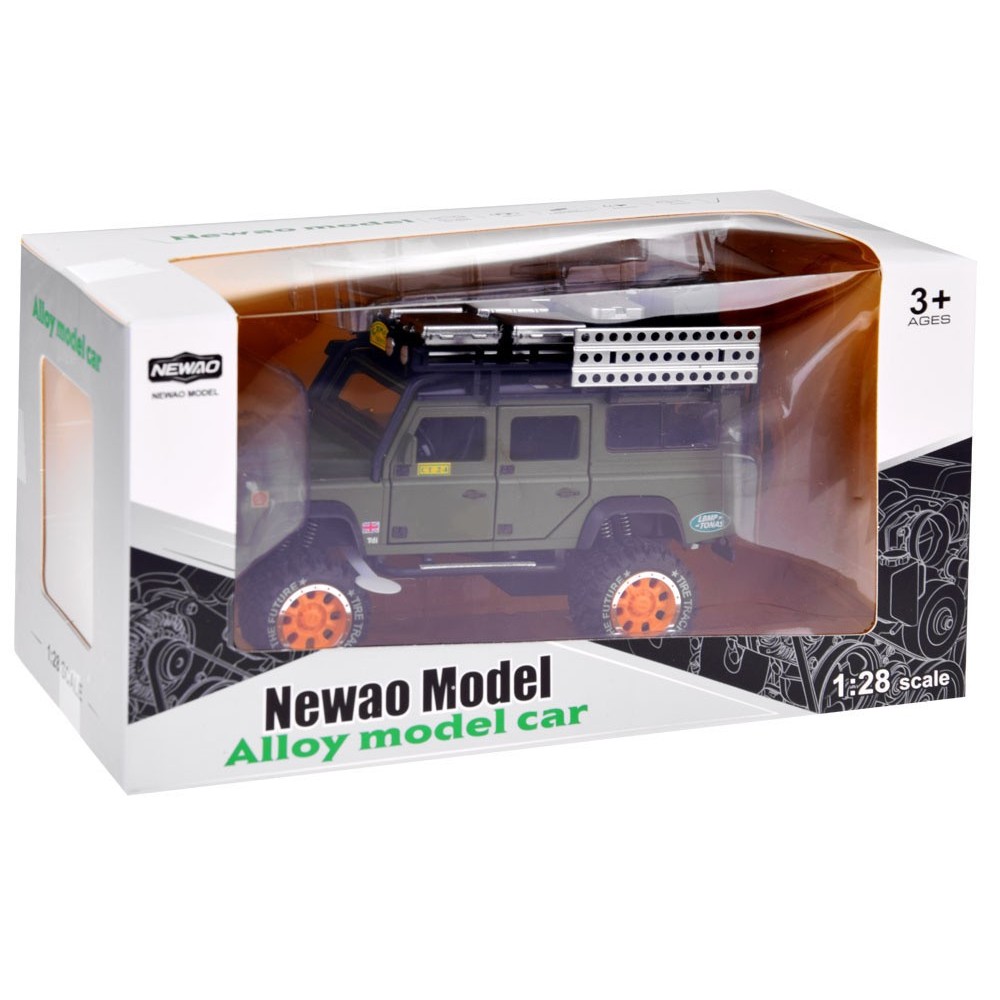 JOKO Kovové Auto Jeep Terénny s LED Svetlom a Zvukmi 1:24, zelený