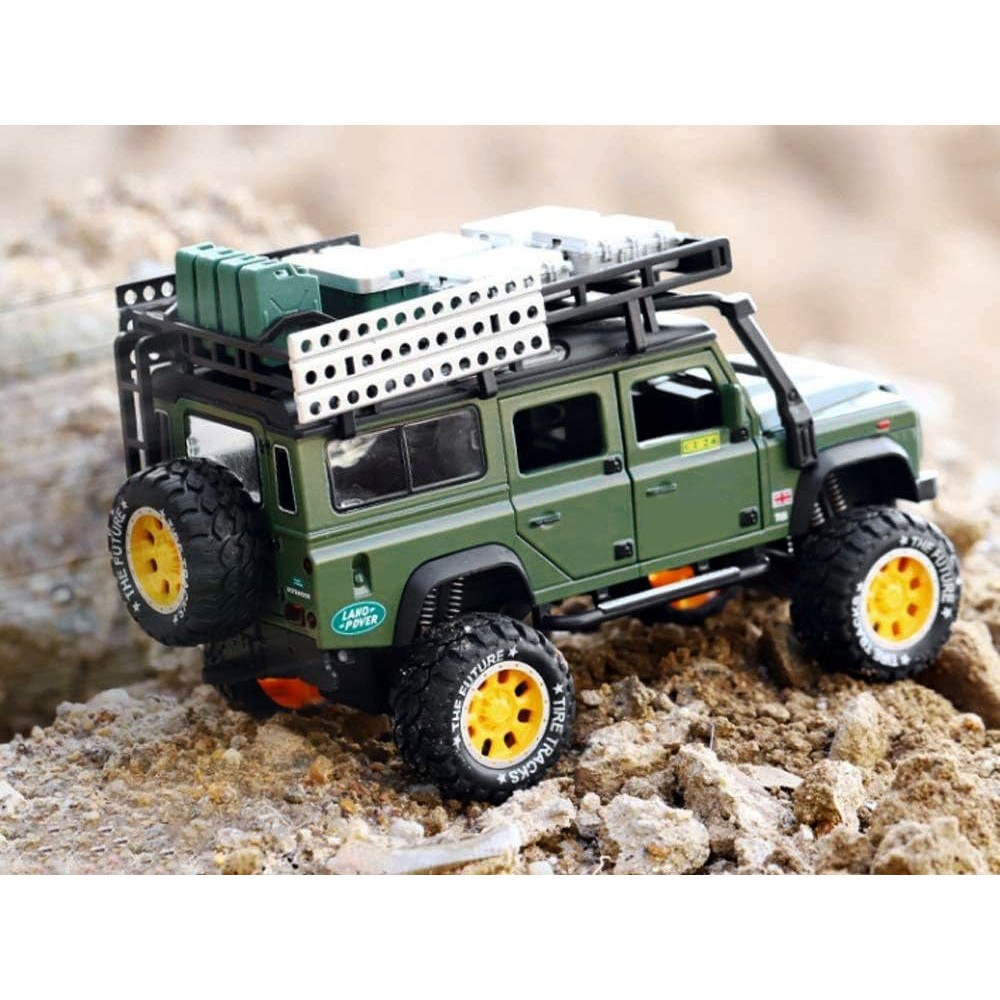 JOKO Kovové Auto Jeep Terénny s LED Svetlom a Zvukmi 1:24, zelený