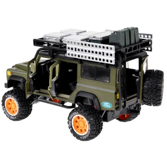 JOKO Kovové Auto Jeep Terénny s LED Svetlom a Zvukmi 1:24, zelený