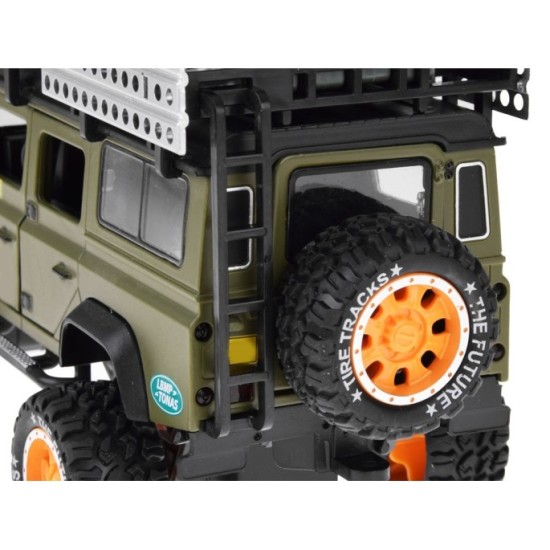 JOKO Kovové Auto Jeep Terénny s LED Svetlom a Zvukmi 1:24, zelený