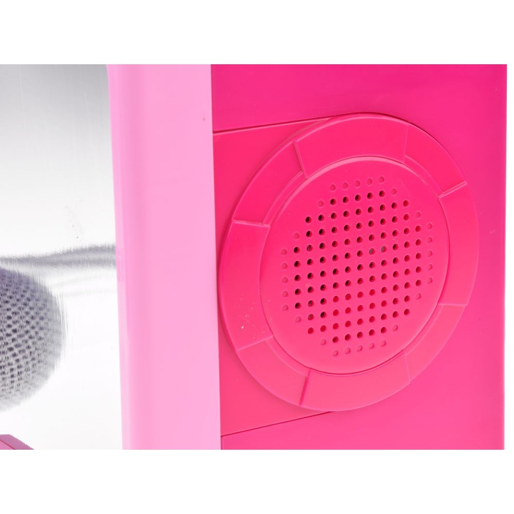 JOKO Detský Karaoke Reproduktor s Mikrofónom + vstup USB a MP3, ružový