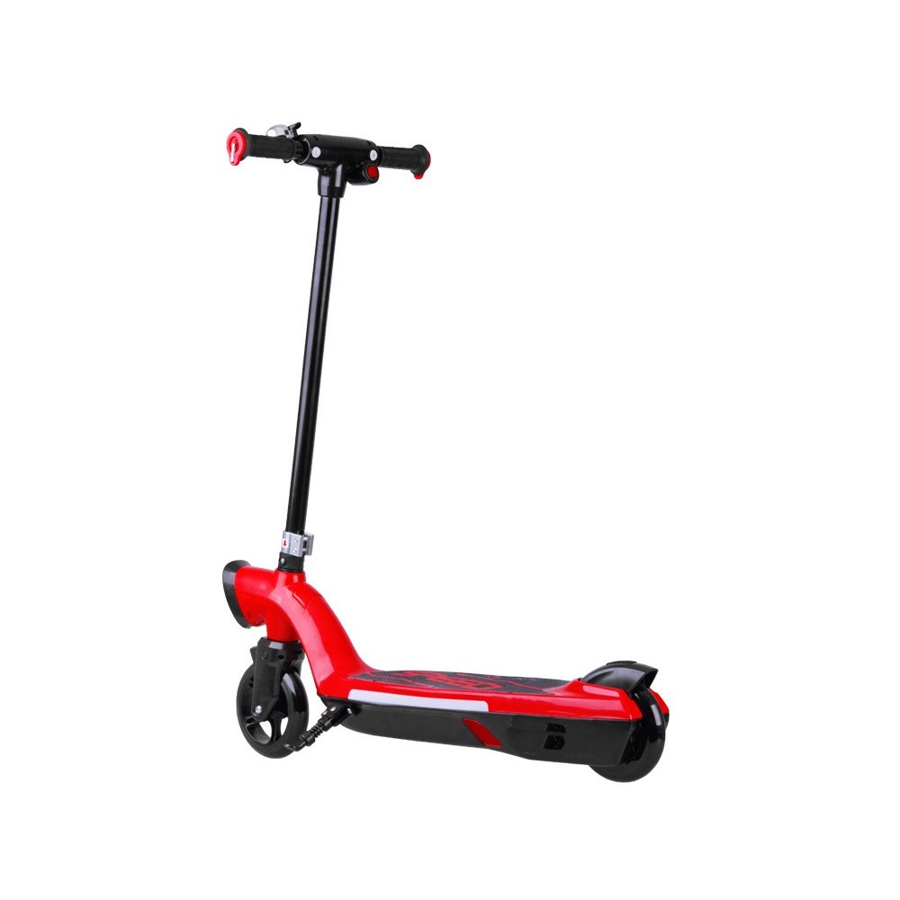 JOKO Elektrická Kolobežka 12V 45W s LED osvetlením, nosnosť 50kg, červená