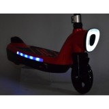 JOKO Elektrická Kolobežka 12V 45W s LED osvetlením, nosnosť 50kg, červená