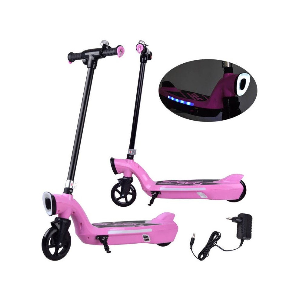 JOKO Elektrická Kolobežka 12V 45W s LED osvetlením, nosnosť 50kg, ružová