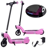 JOKO Elektrická Kolobežka 12V 45W s LED osvetlením, nosnosť 50kg, ružová