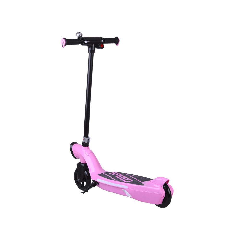 JOKO Elektrická Kolobežka 12V 45W s LED osvetlením, nosnosť 50kg, ružová